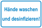 Preview: Hygieneschild Hände waschen